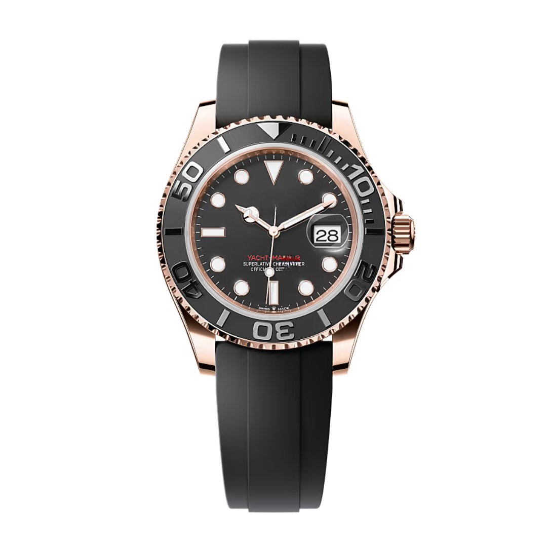 Ocean Master 40 – Black Dial | Flexible Rubber Strap