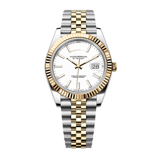 Classic Date 41 – White Dial